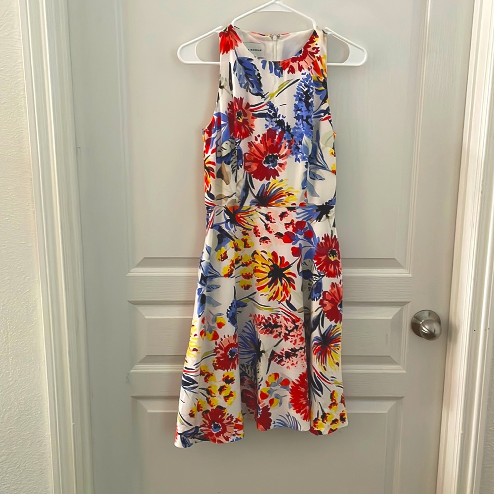 Donna Morgan Floral Print Midi Dress